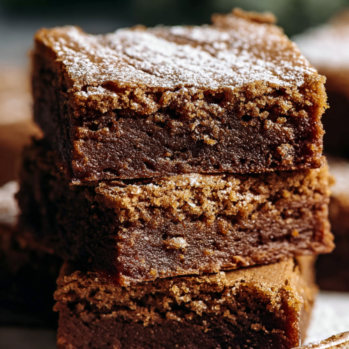 Delish Gingerbread Brownies Recipe