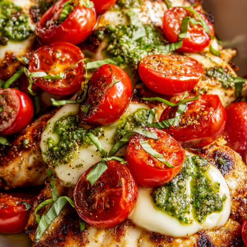 Delish Grilled Chicken Margherita