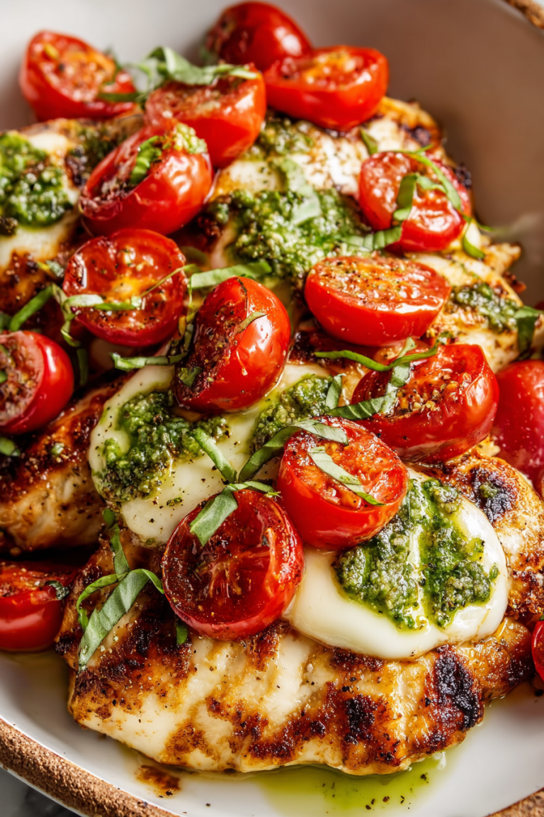 Delish Grilled Chicken Margherita