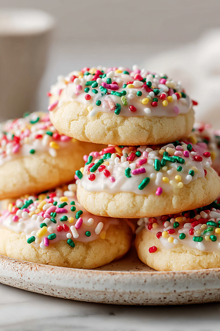 Delish Italian Sprinkle Cookies
