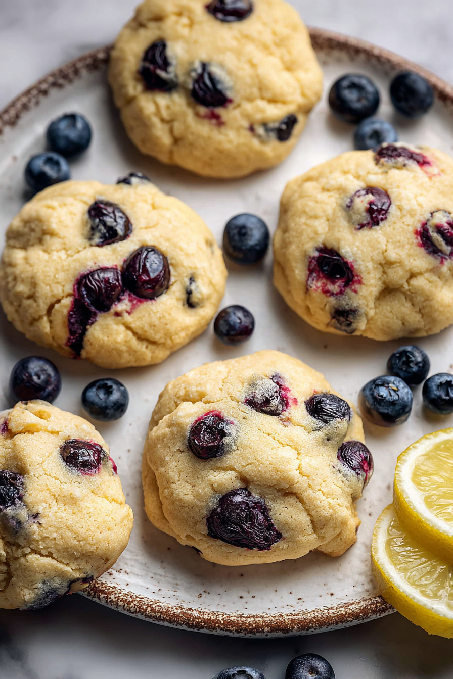 Delish Lemon Blueberry Cookies