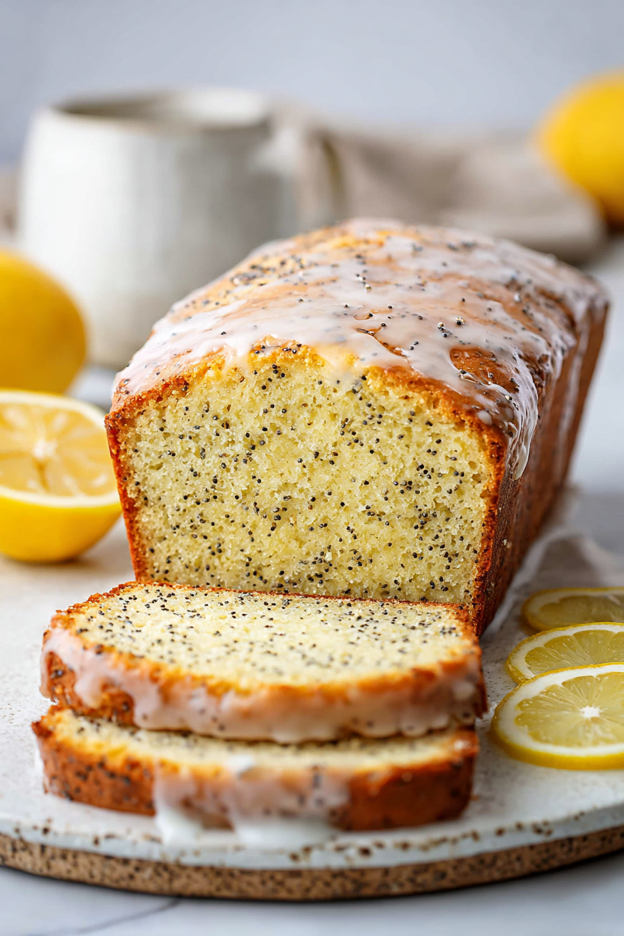 Delish Lemon Poppy Seed Bread