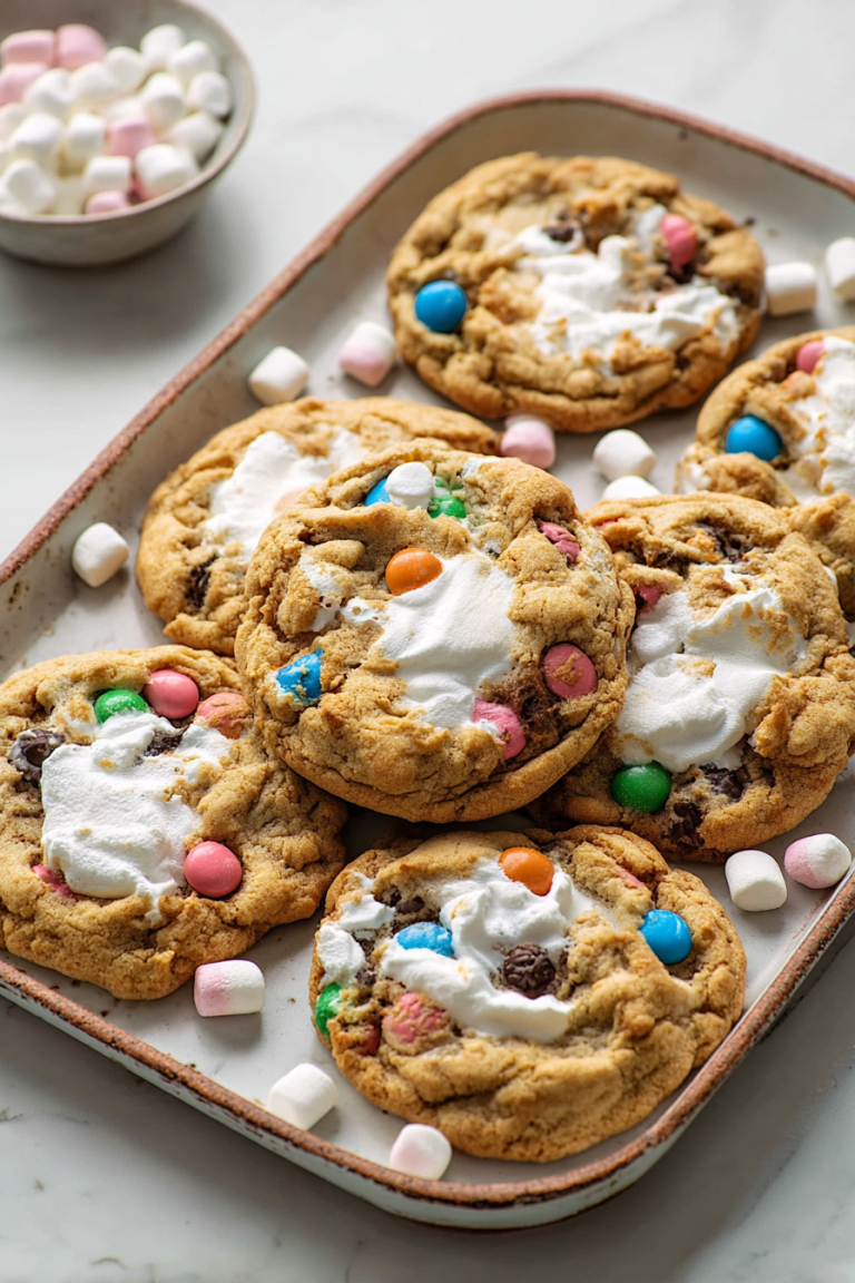 Delish Marshmallow Monster Cookies