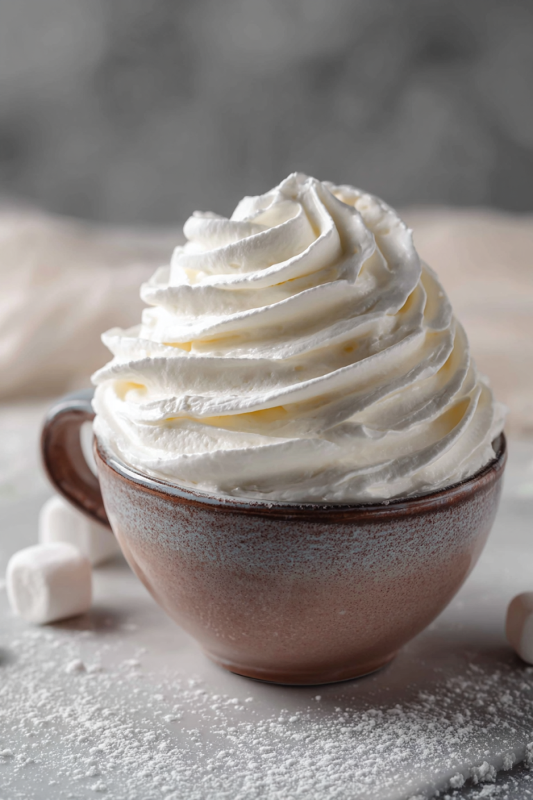 Delish Marshmallow Whipped Cream Recipe