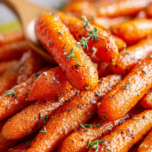 Delish Oven Roasted Maple Glazed Carrots