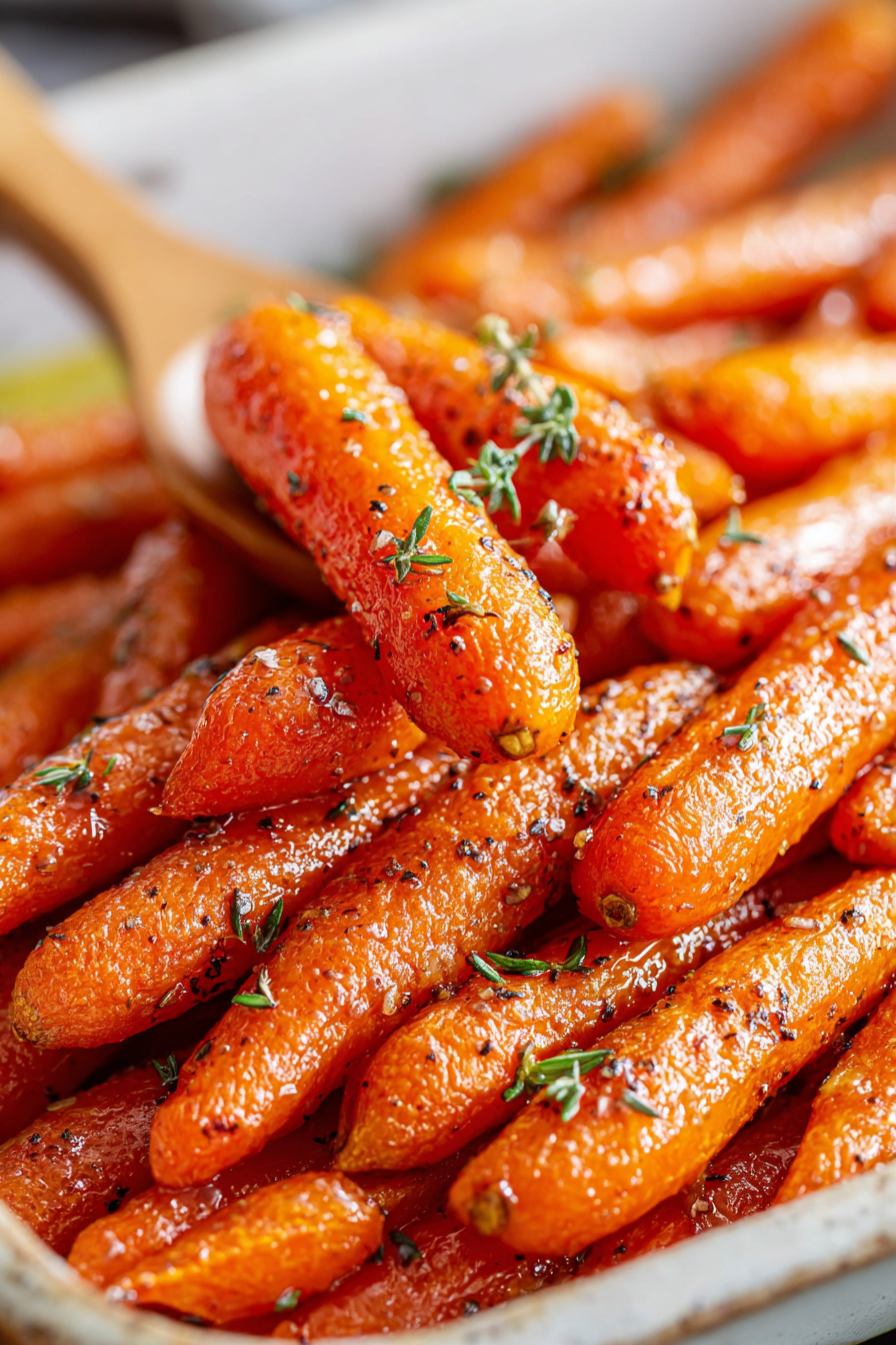 Delish Oven Roasted Maple Glazed Carrots