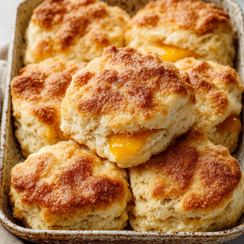 Delish Peach Butter Swim Biscuits