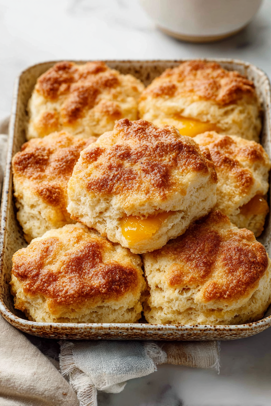 Delish Peach Butter Swim Biscuits