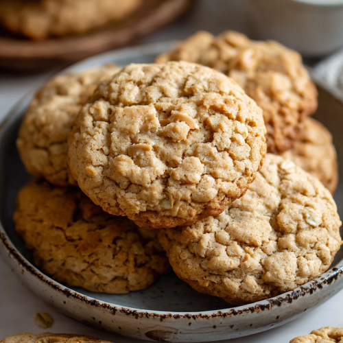 Delish Peanut Butter Oatmeal Cookies
