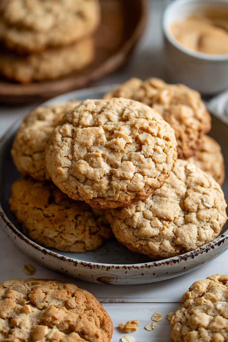 Delish Peanut Butter Oatmeal Cookies