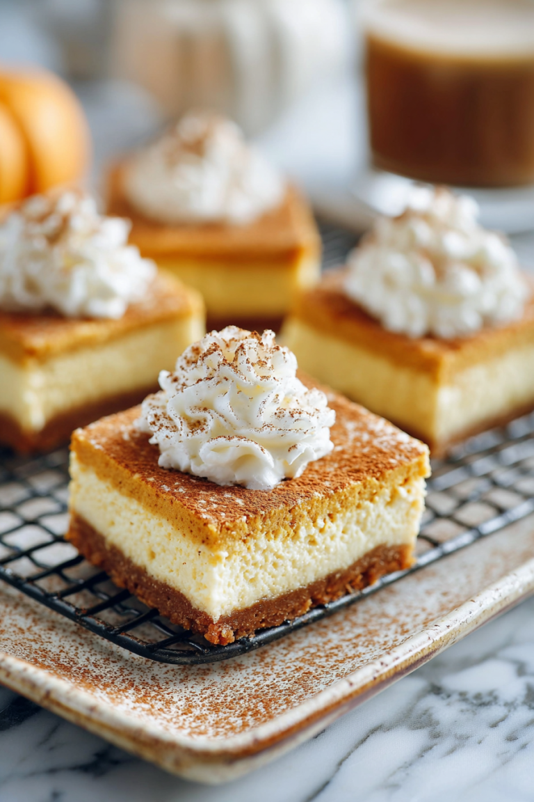 Delish Pumpkin Cheesecake Bars