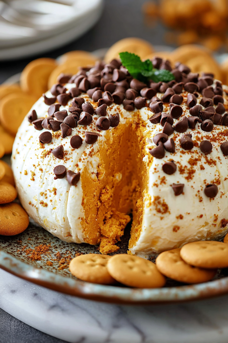 Delish Pumpkin Pie Cheese Ball Recipe