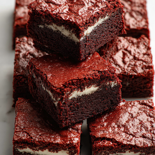 Delish Red Velvet Brownies