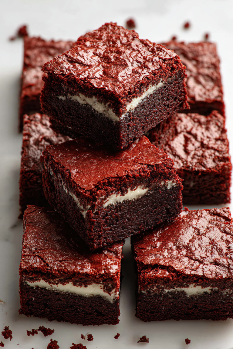 Delish Red Velvet Brownies