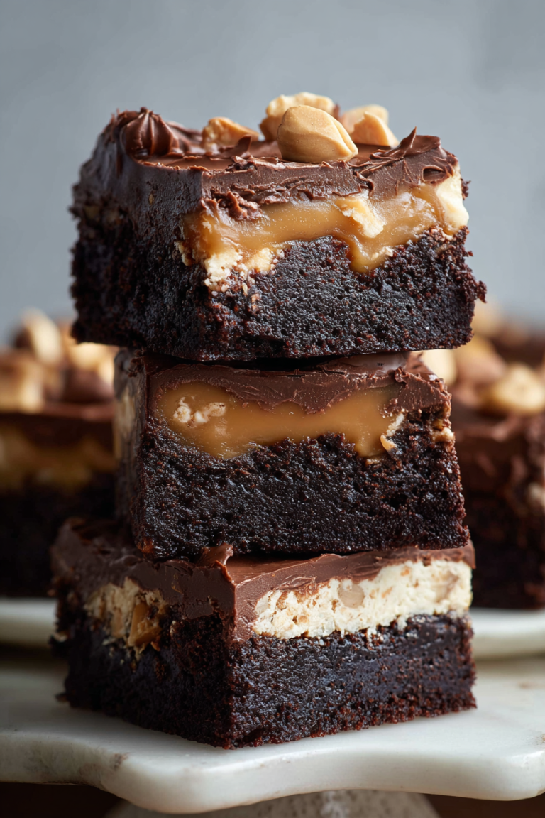 Delish Snickers Brownies Recipe