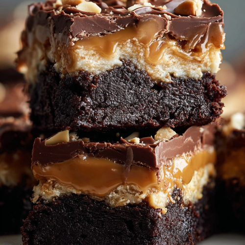 Delish Snickers Brownies Recipe