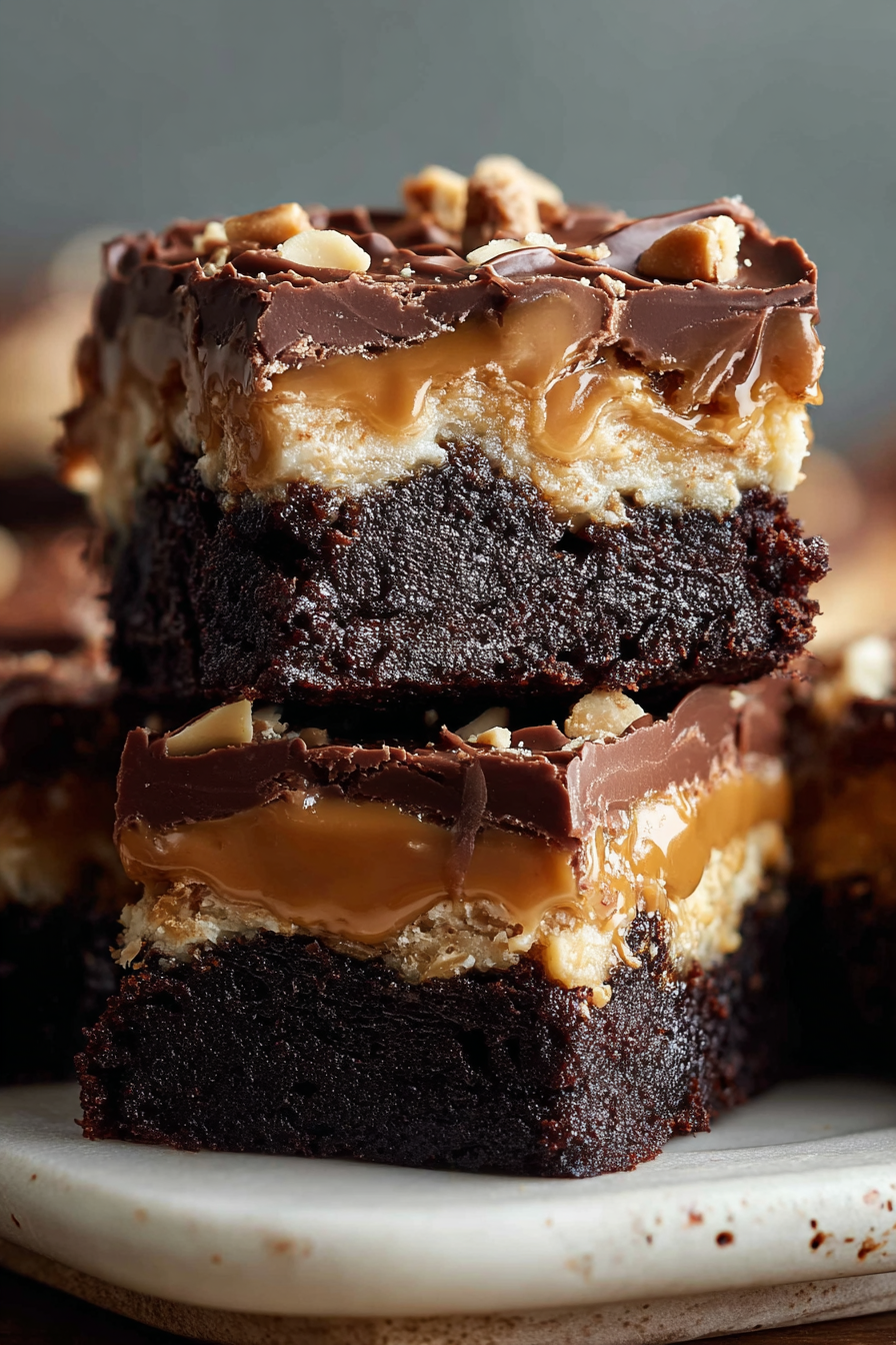 Delish Snickers Brownies Recipe