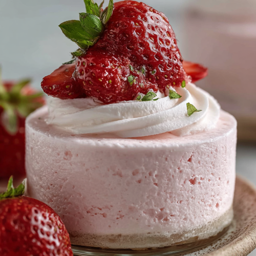 Delish Strawberry Cheesecake Mousse
