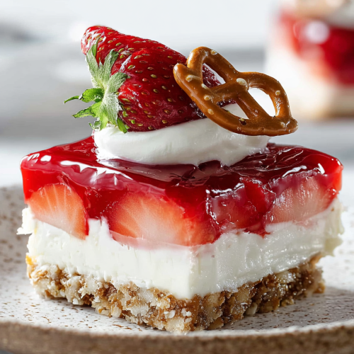 Delish Strawberry Pretzel Salad Recipes
