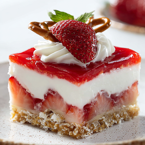 Delish Strawberry Pretzel Salad Recipes