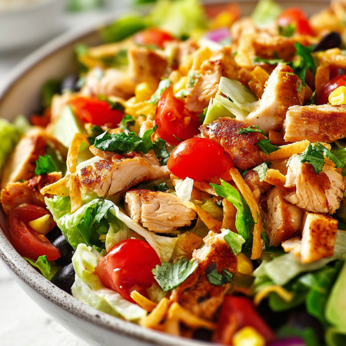 Delish Tex Mex Chicken Chopped Salad