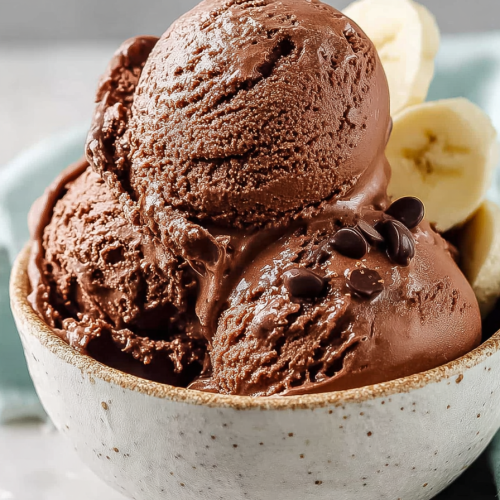 Delish Vegan Chocolate Banana Ice Cream