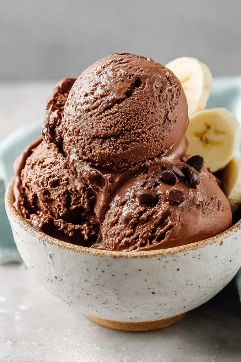 Delish Vegan Chocolate Banana Ice Cream
