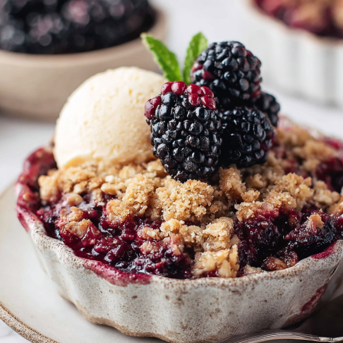 Easy Blackberry Crisp Recipe