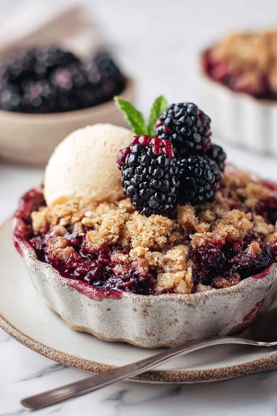 Easy Blackberry Crisp Recipe