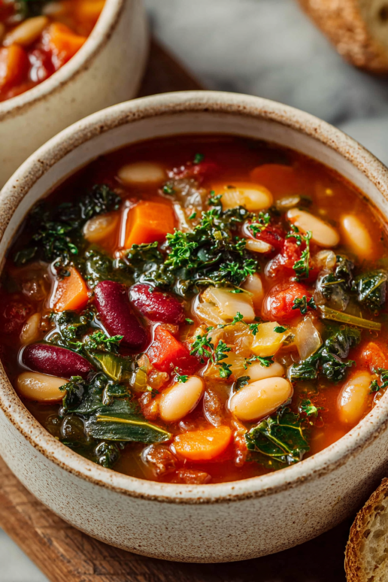 Easy Blue Zone Minestrone Soup