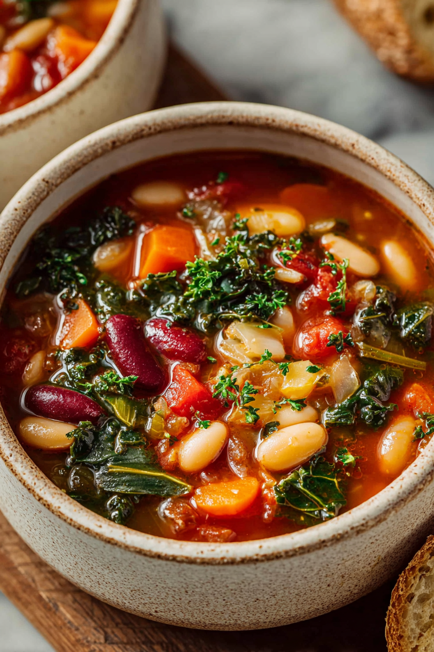 Easy Blue Zone Minestrone Soup
