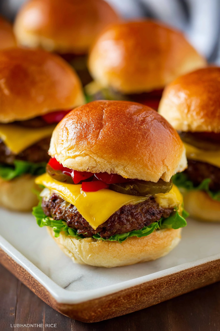 Easy Cheeseburger Sliders for Game Day