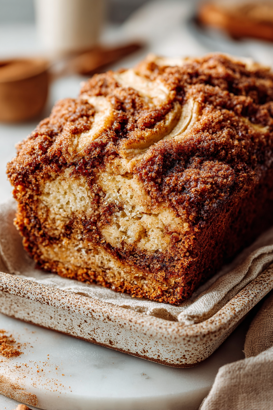 Easy Cinnamon Swirled Apple Banana Bread