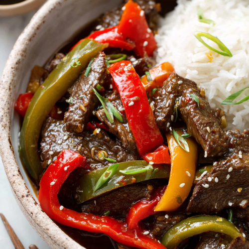 Easy Crockpot Pepper Steak Recipe