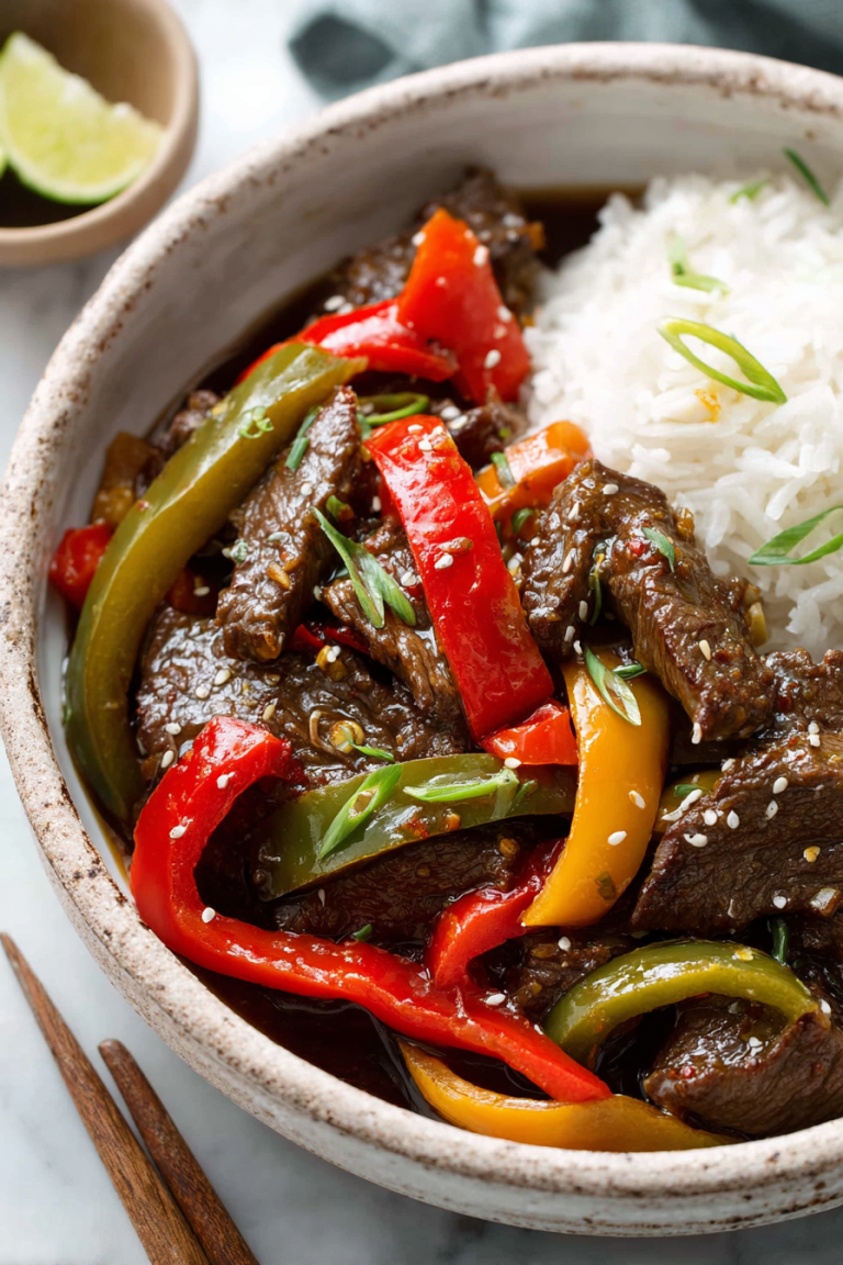 Easy Crockpot Pepper Steak Recipe