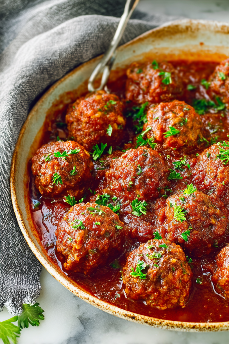 Easy Delish Porcupine Meatballs