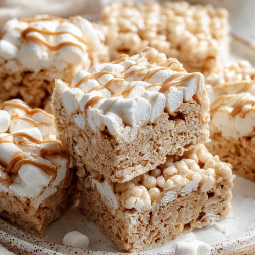 Easy Fluffernutter Rice Krispie Bars