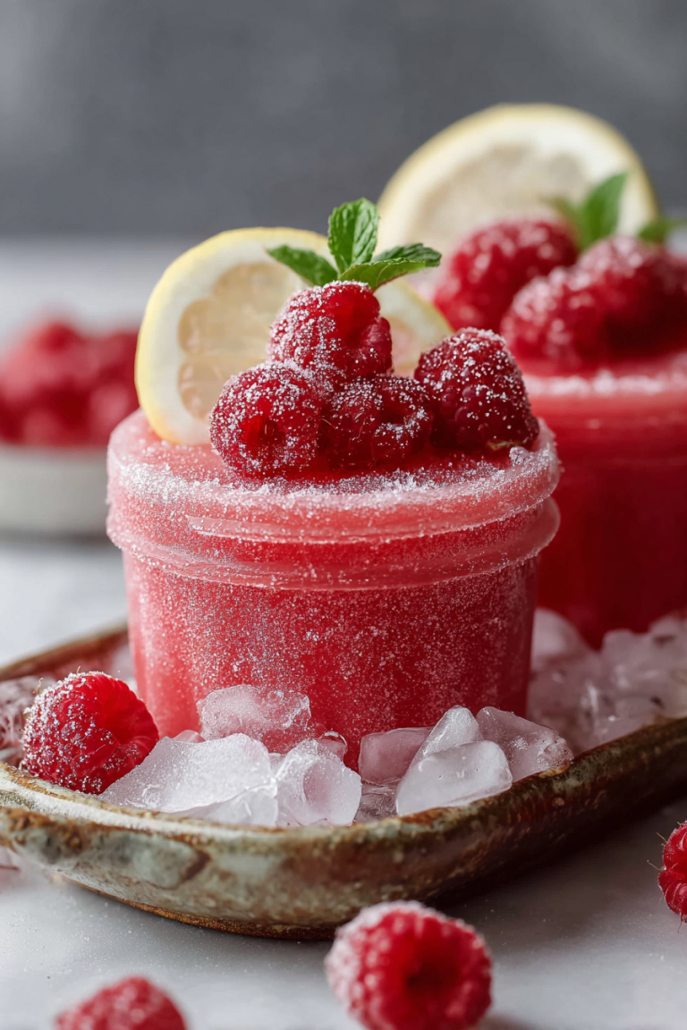 Easy Frozen Raspberry Lemonade Treats