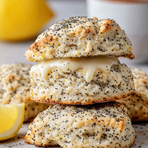Easy Lemon Poppy Seed Scones