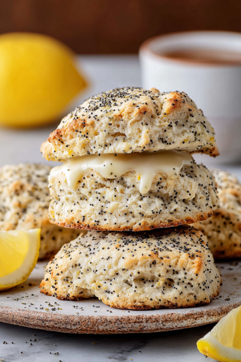 Easy Lemon Poppy Seed Scones