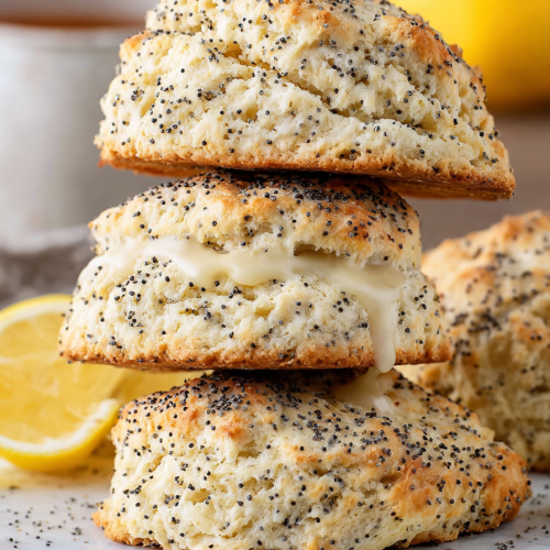 Easy Lemon Poppy Seed Scones