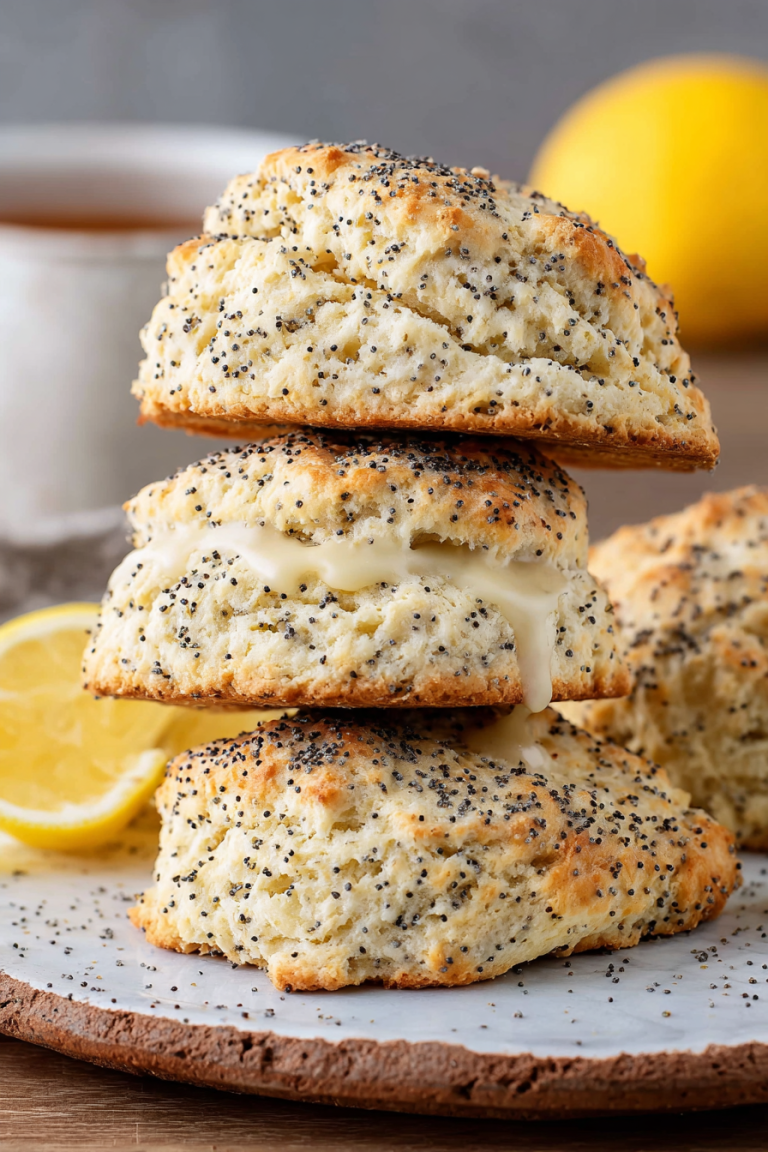 Easy Lemon Poppy Seed Scones