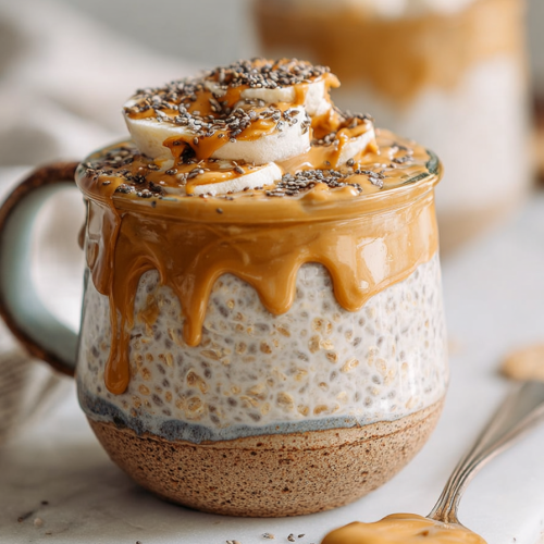 Easy Peanut Butter Overnight Oats Recipe
