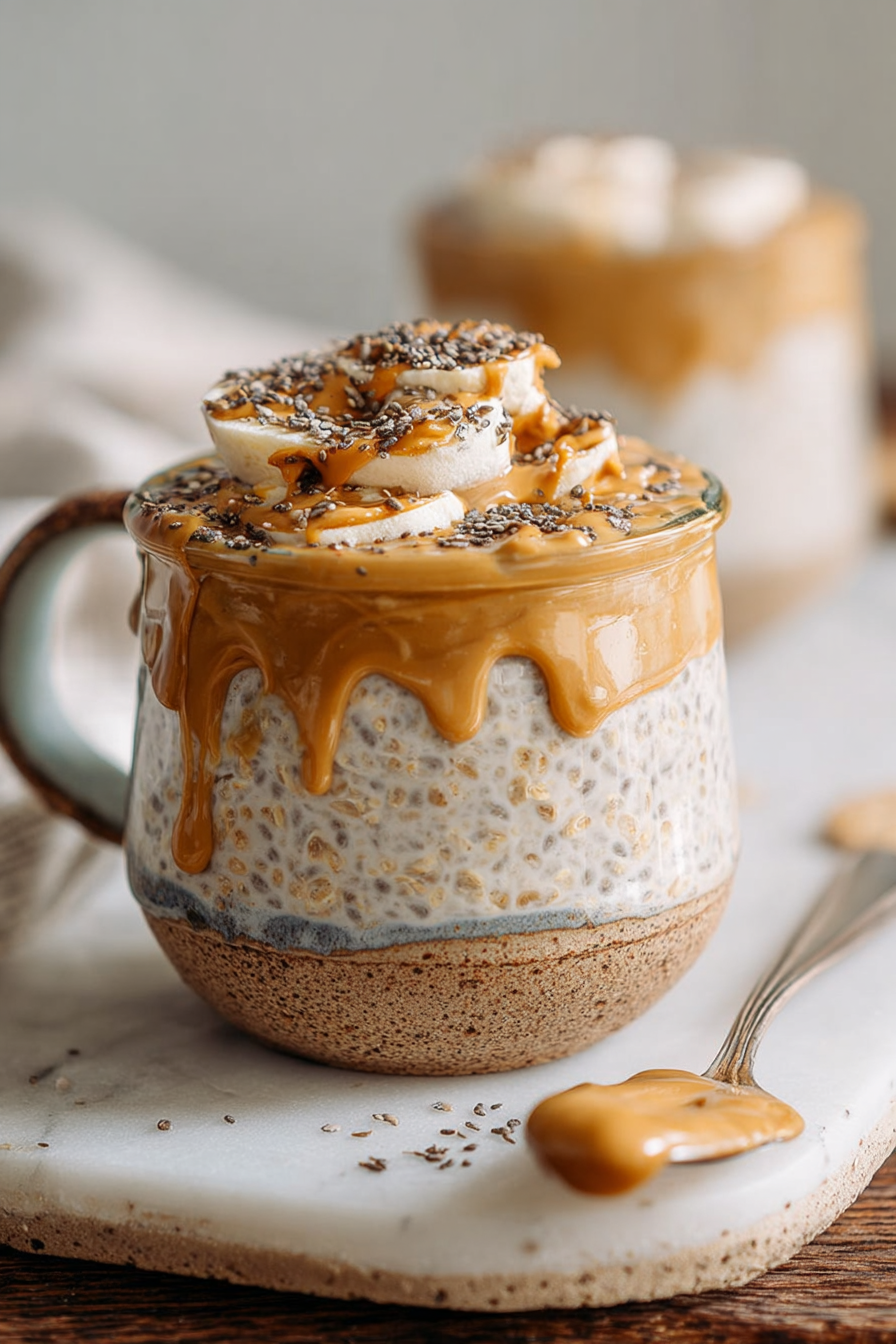 Easy Peanut Butter Overnight Oats Recipe