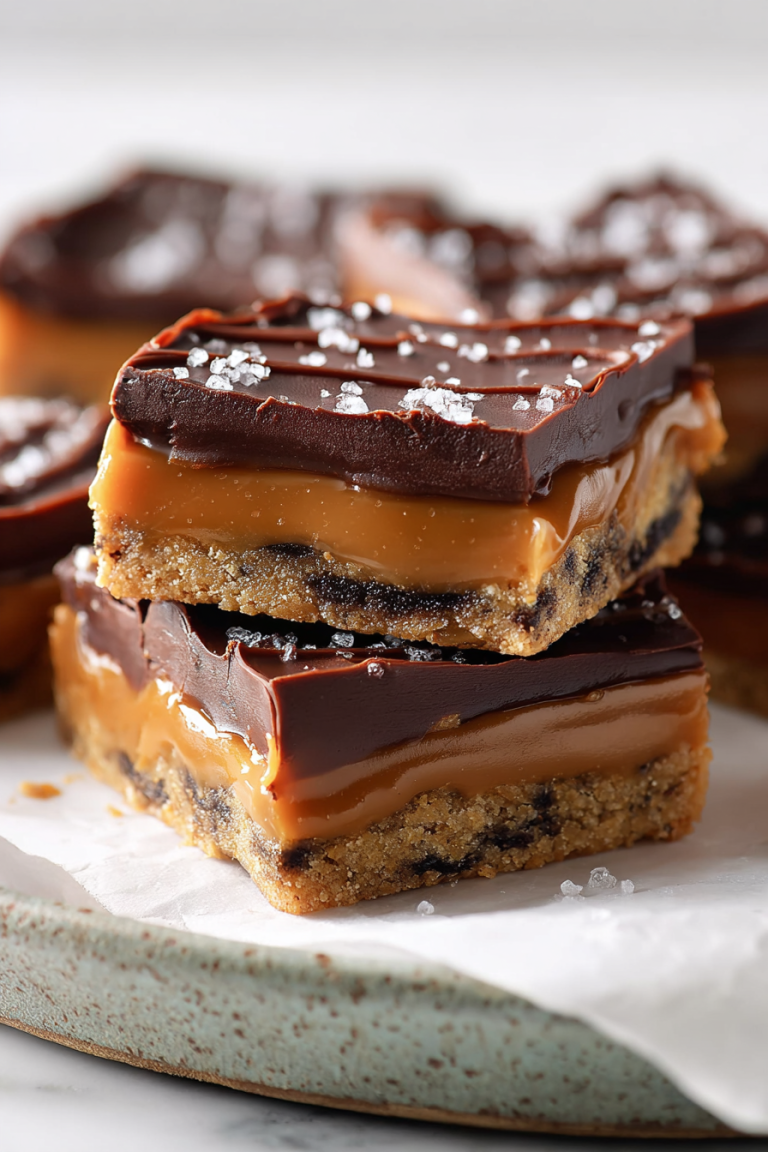 Easy Salted Caramel Cookie Bars