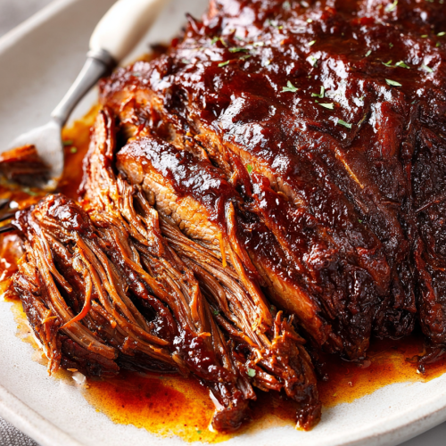 Easy Slow Cooker BBQ Beef Brisket