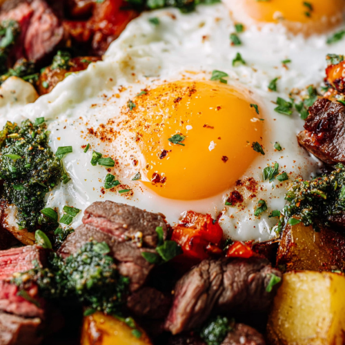 Easy Steak and Potato Breakfast Hash