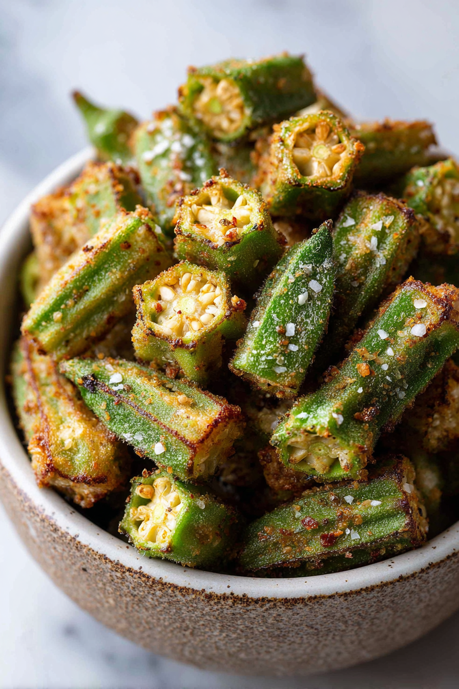 Air Fryer Crispy Fried Okra