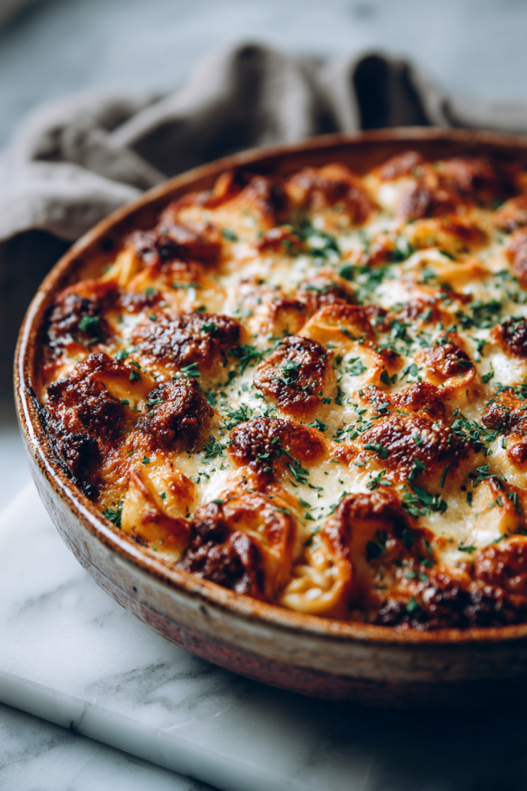 Beefy Tortellini Bake Recipe