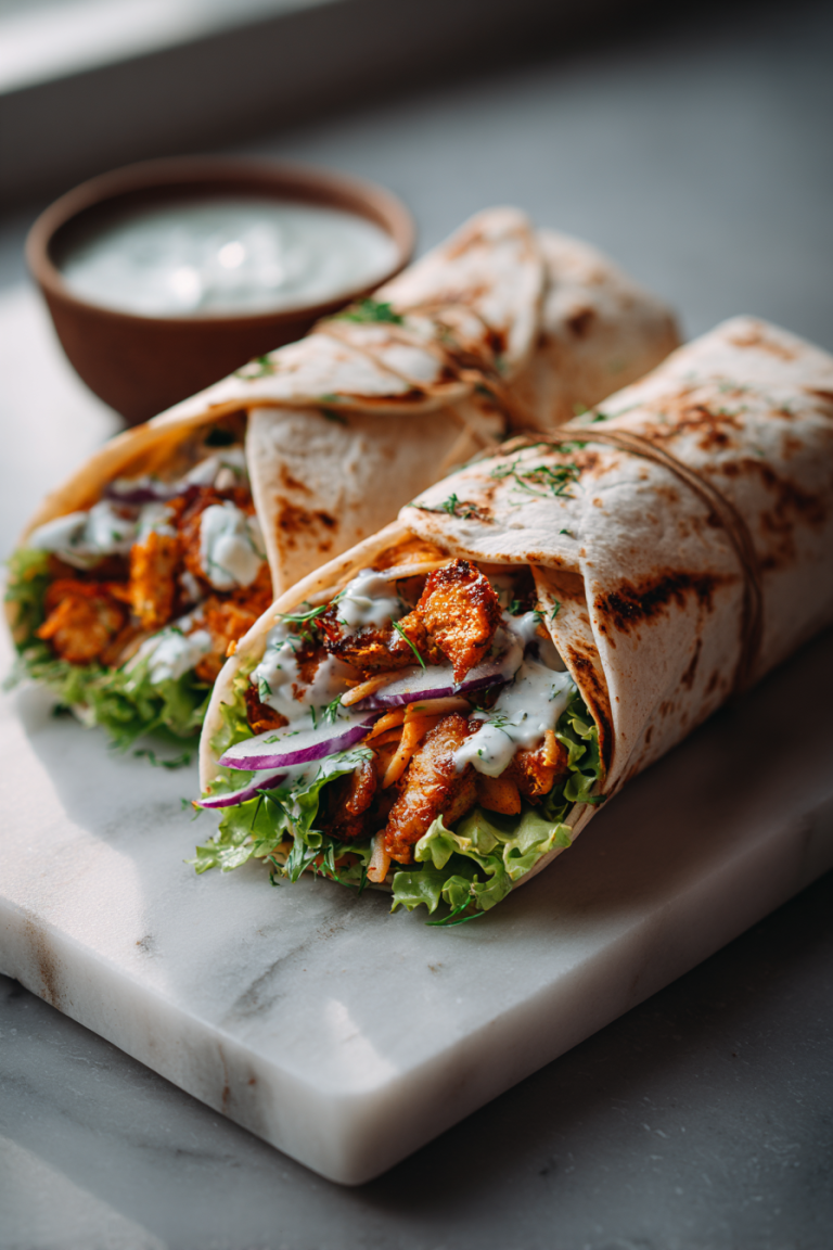 Buffalo Chickpea Wraps